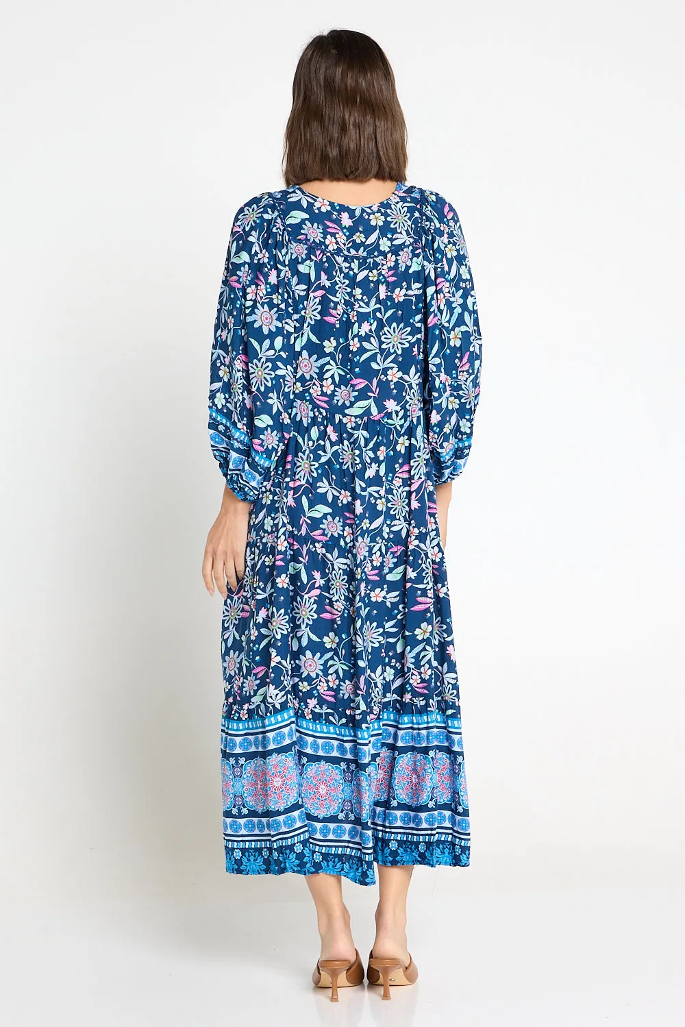 Aleria Dress - Navy Floral