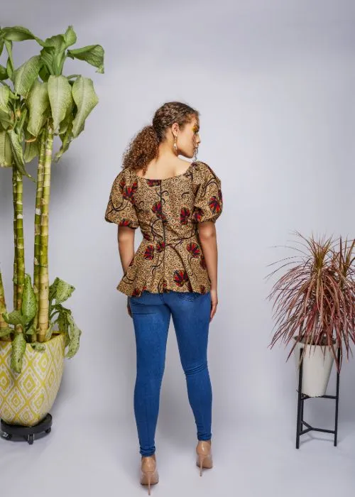 Amadika Peplum Top