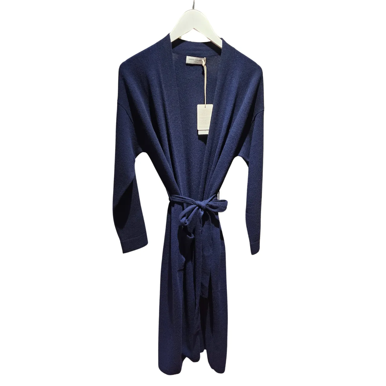 Cashmere Dressing Gown in Navy