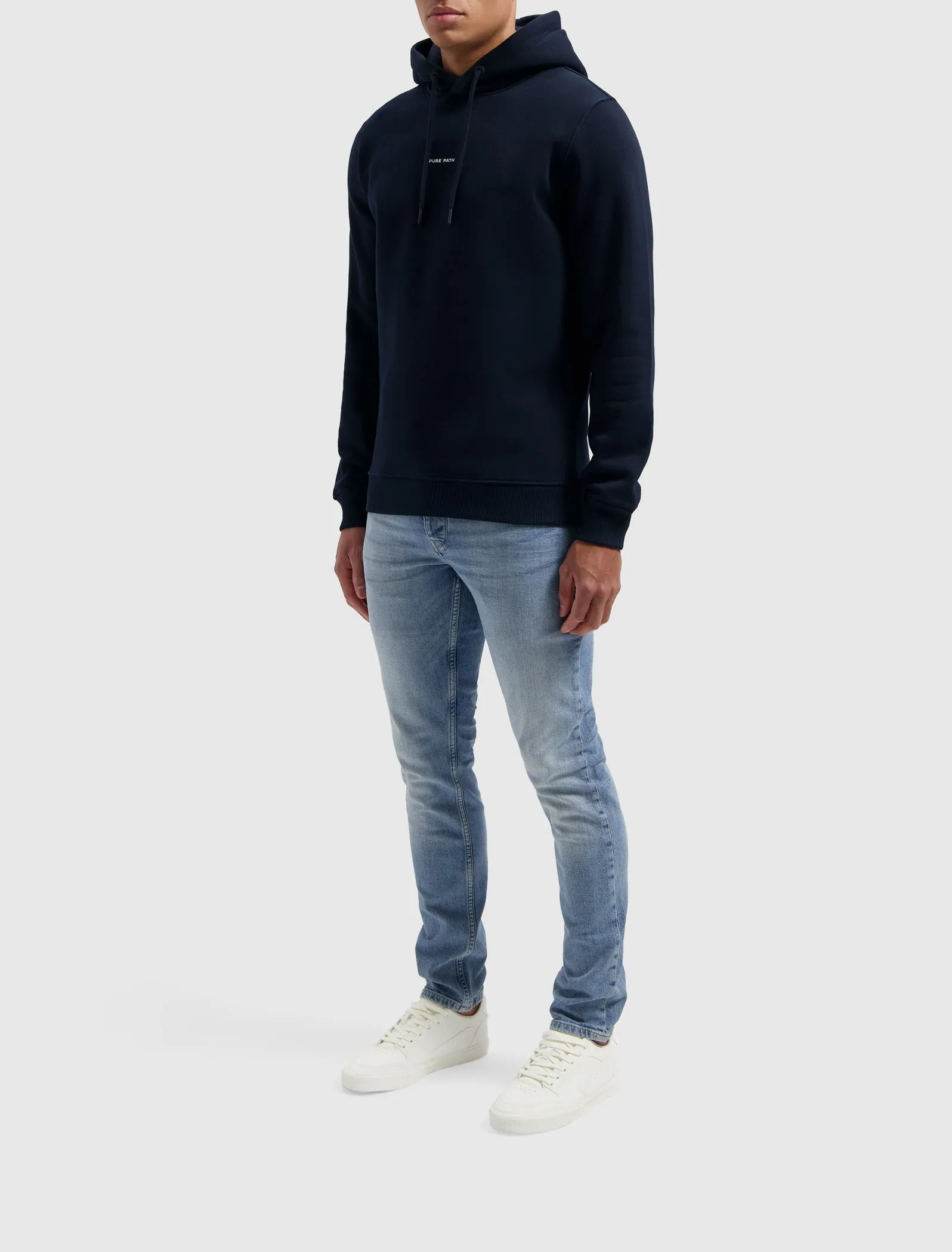 Essential Logo Hoodie | Navy