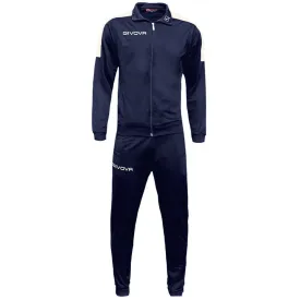 Givova Tuta Revolution Tracksuit Navy Blue-White Tr033 0403 S