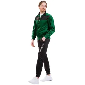 Givova Tuta Visa Triacetato Tracksuit Green-Black Tr018 1310 S