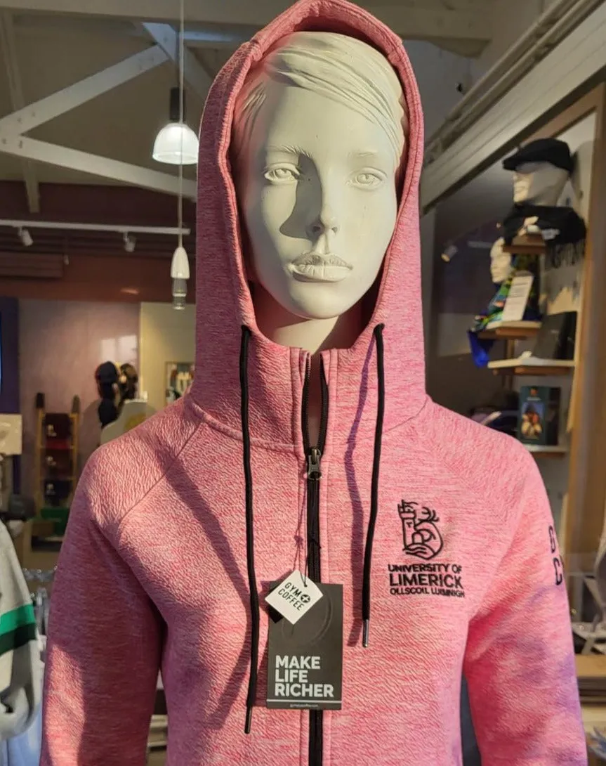 Gym plus Coffee UL 2024 Range Pink Full Zip Hoodie