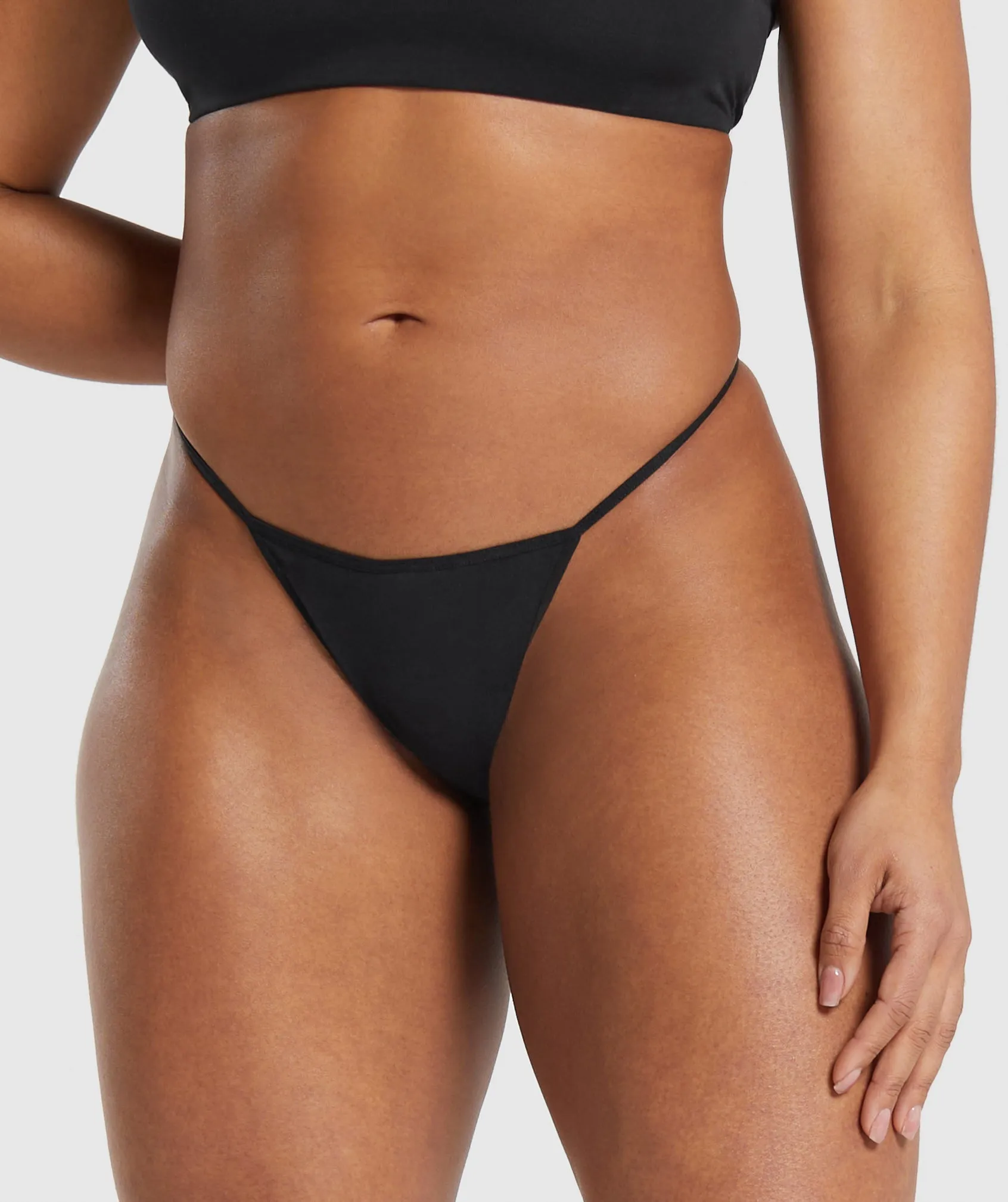 Gymshark Cotton G-String - Black