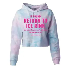 If Found Cotton Candy Hooded Crop