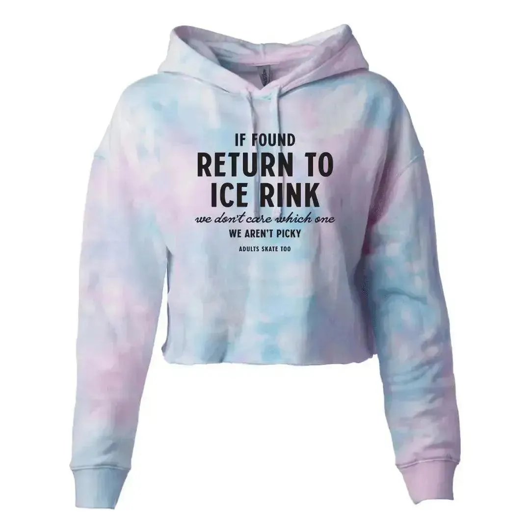 If Found Cotton Candy Hooded Crop