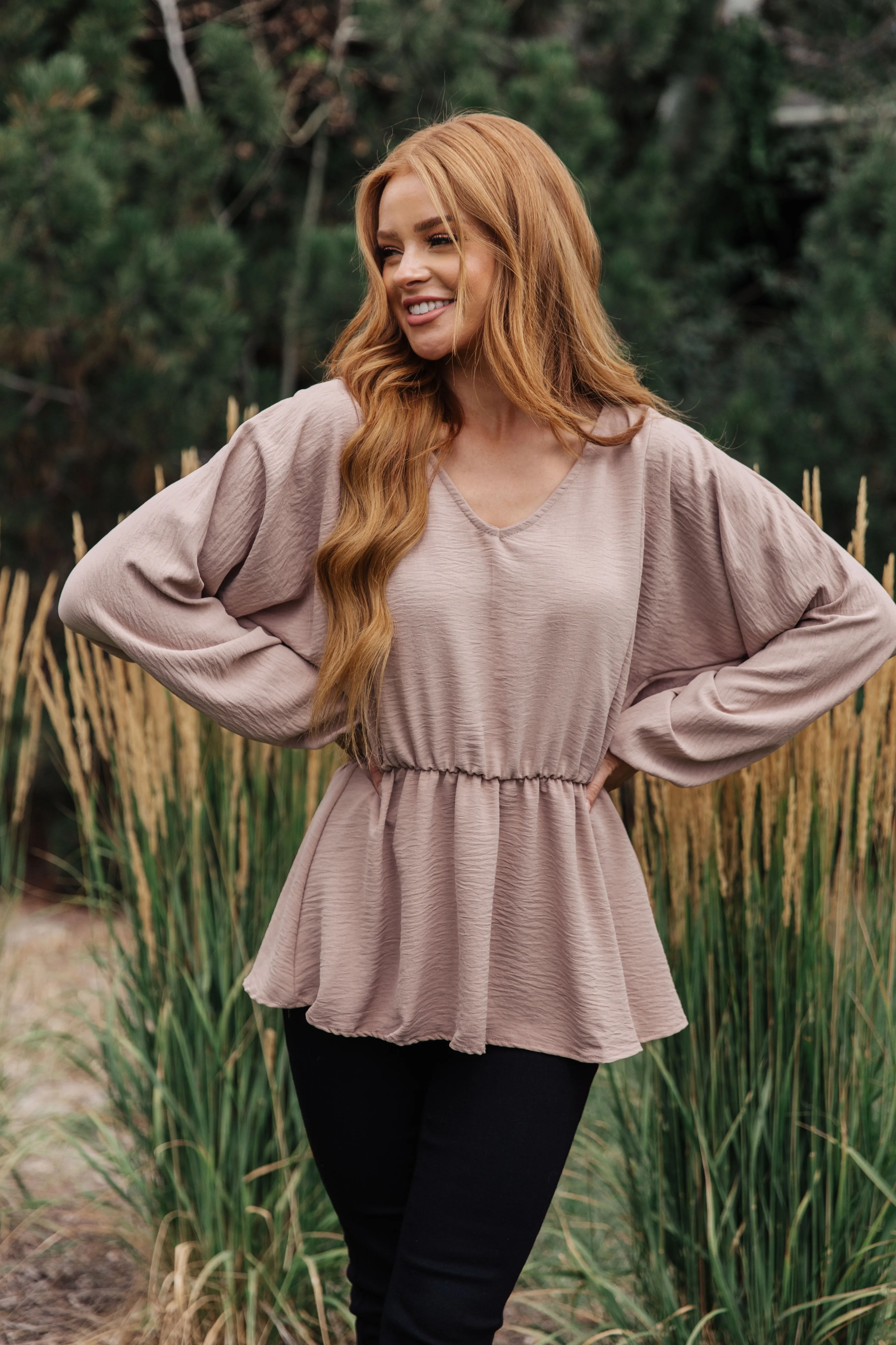 Imagine It All V-Neck Peplum Top