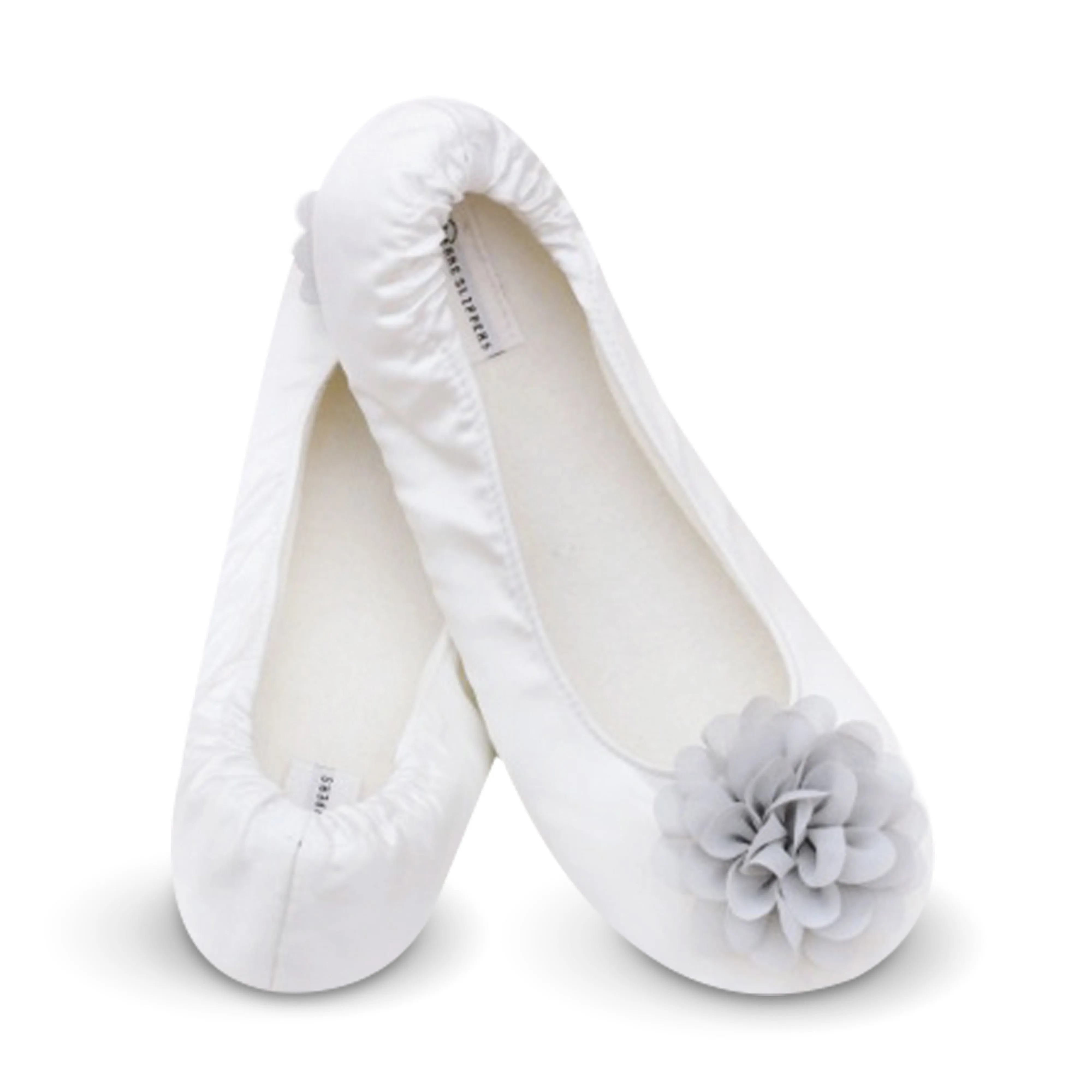 Joyful Gray  Bridesmaid Slippers