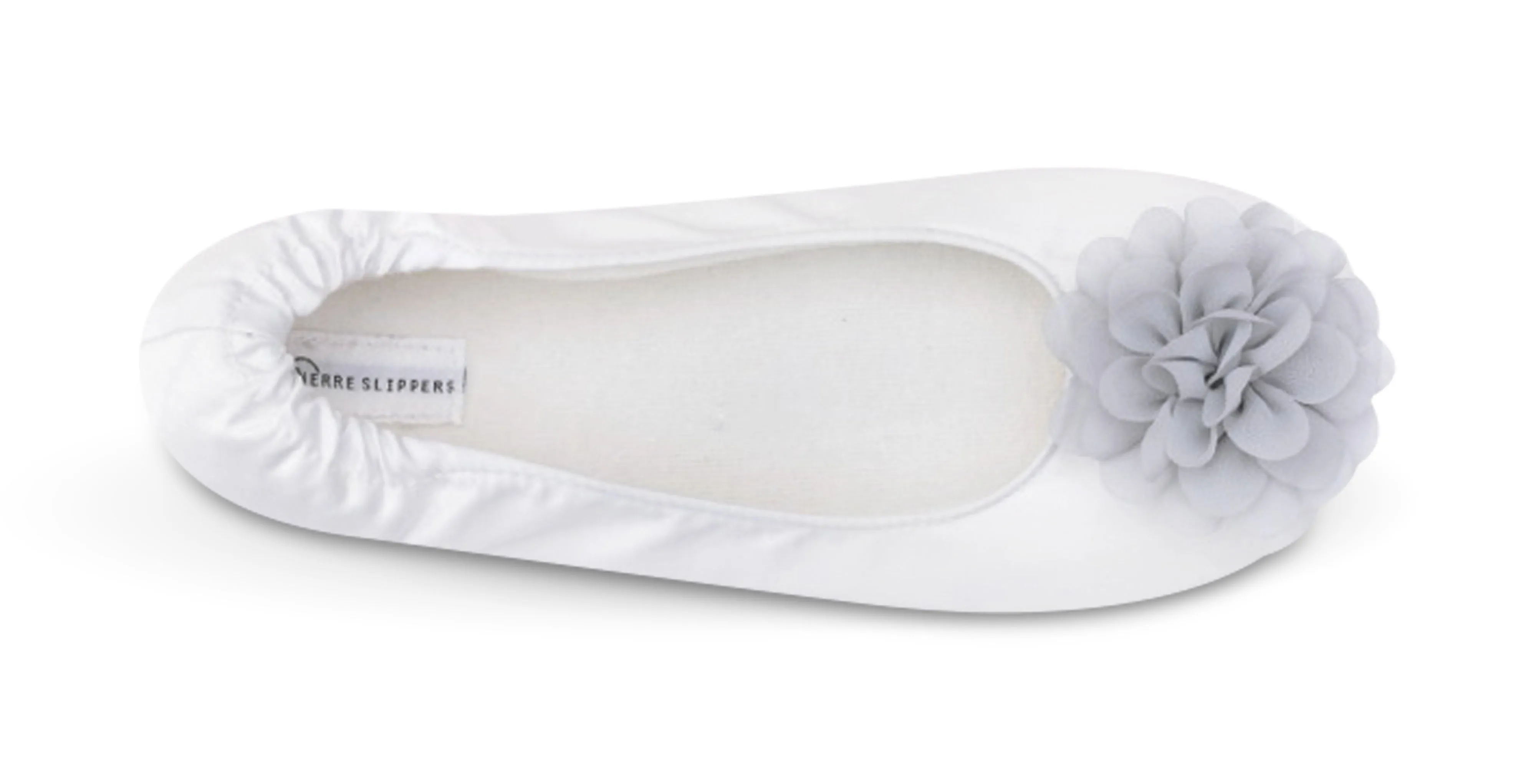 Joyful Gray  Bridesmaid Slippers