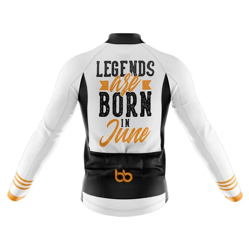 Legends are Born in June Thermal Club Jersey (White)