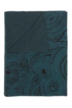 Malachite Teal Cashmere Throw by Saved New York