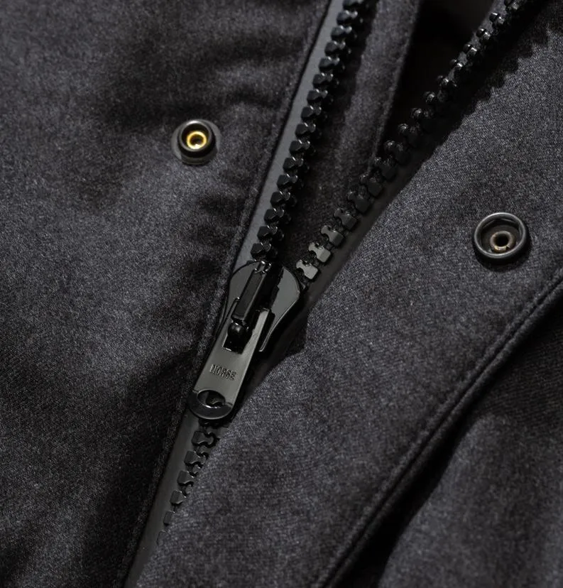 Norse Projects Fyn Technical Wool Jacket – Charcoal Melange