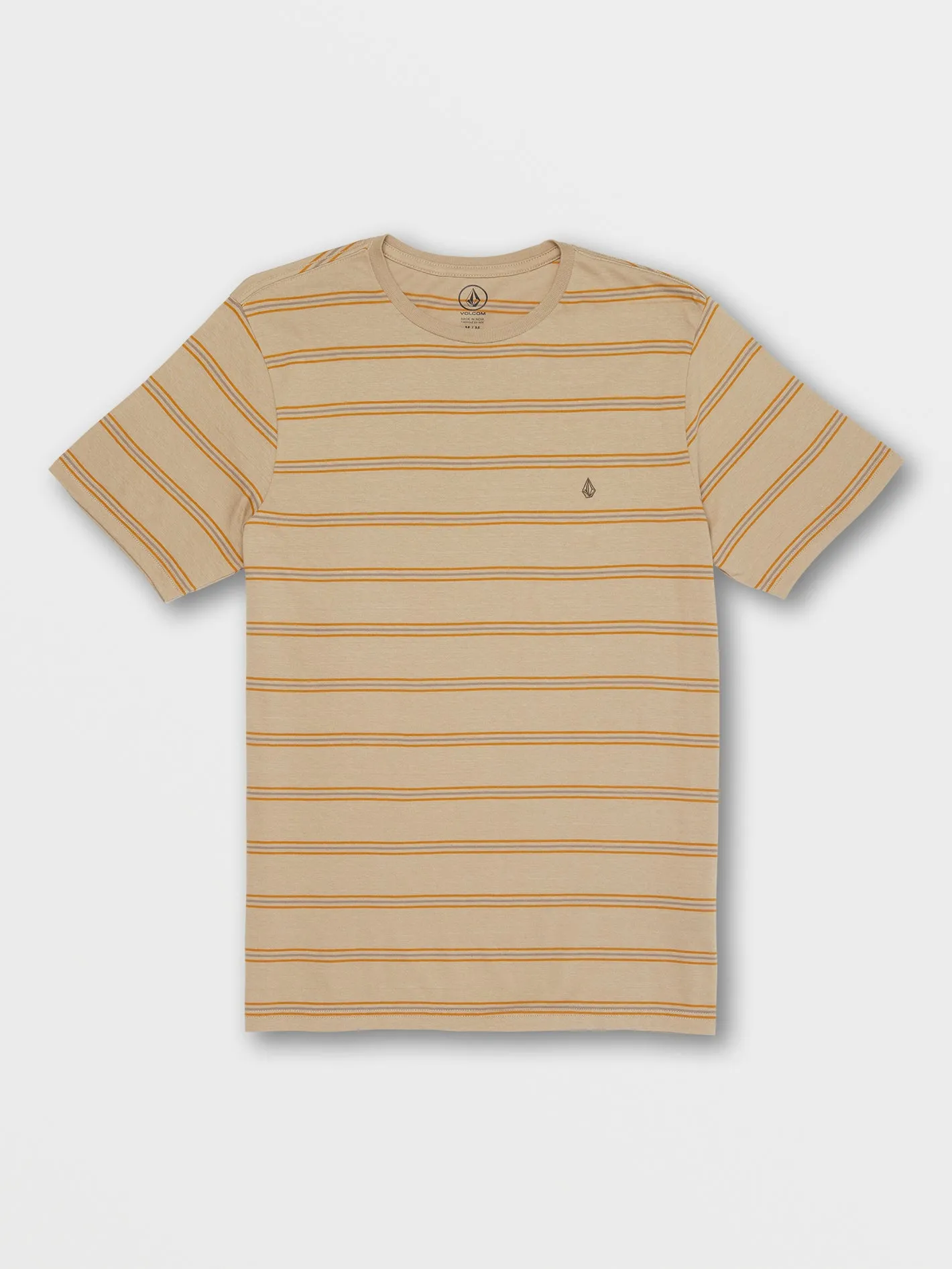 Parables Stripes Crew Tee - Brown Stripe