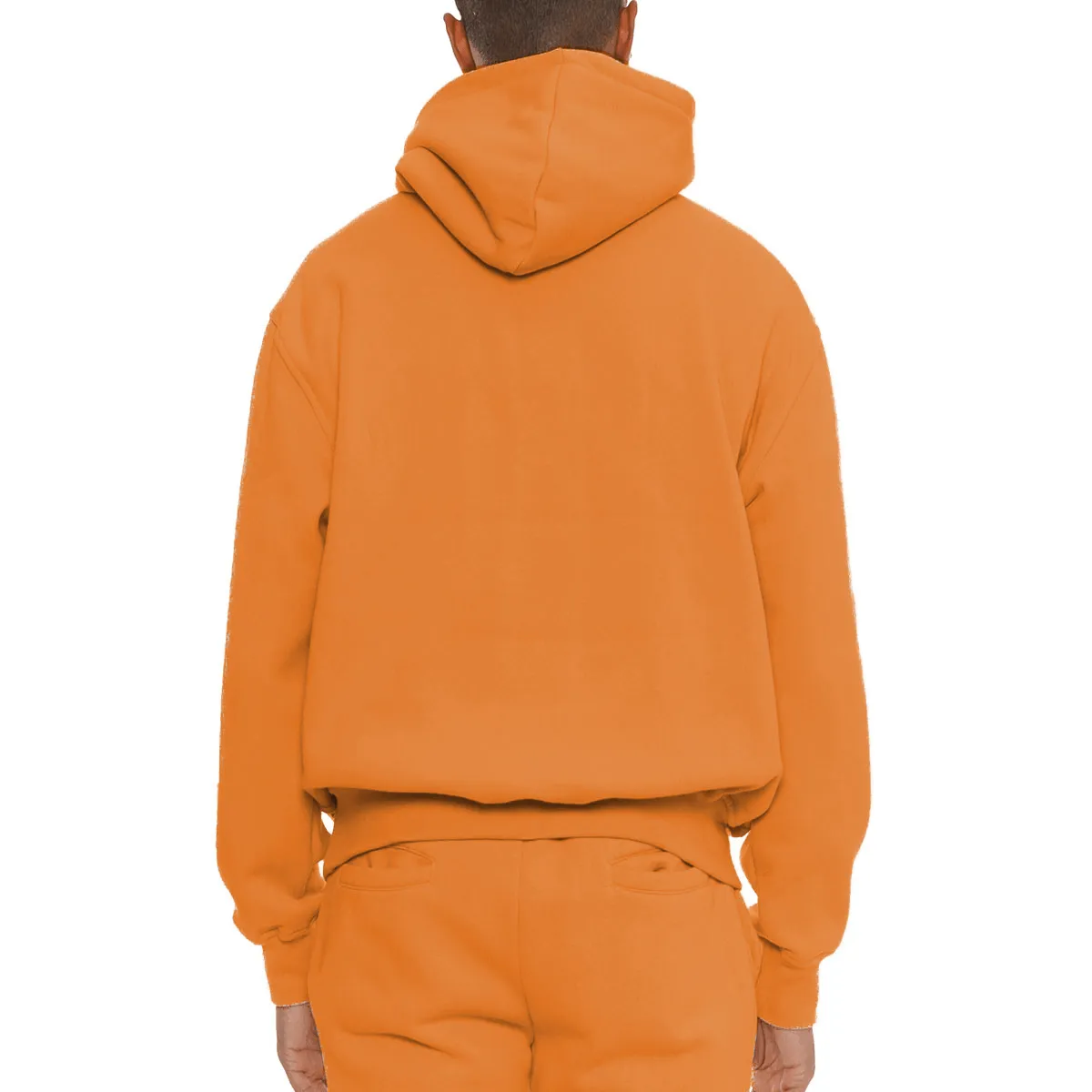 Premium Cotton Blend Hoodie - Orange