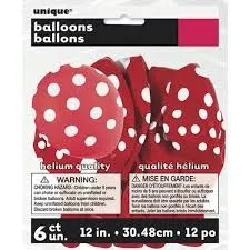 Red Polka Dot - Balloons