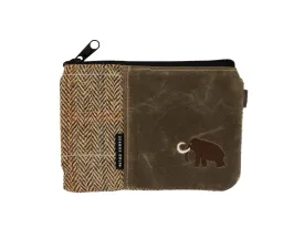 Seamus Golf Harris Tweed Glen Plaid Zippered Valuables Pouch