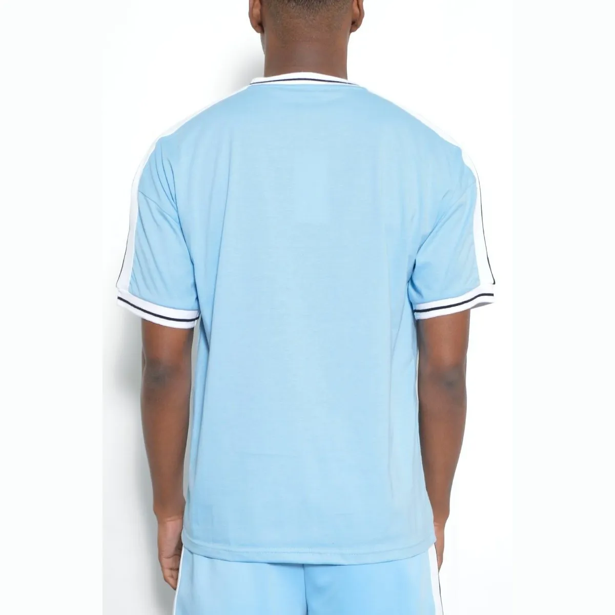 Sky Blue Striped T-Shirt