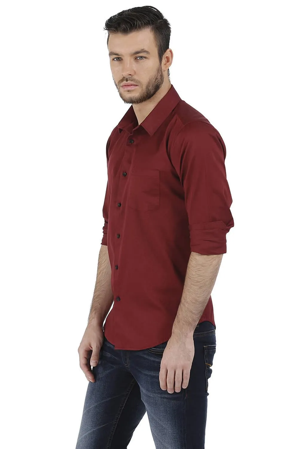 Slim Fit Total Eclipse Satin Shirt