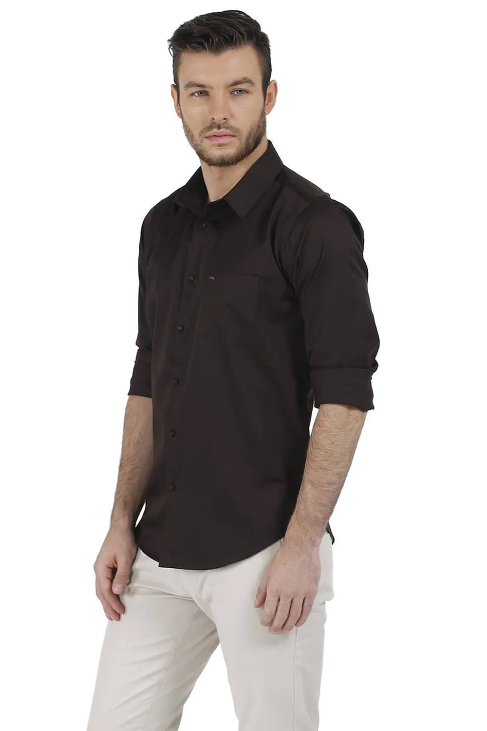 Slim Fit Total Eclipse Satin Shirt