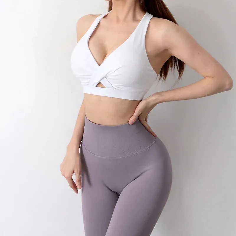 Stylish Backless Training Stretch Sports Bra