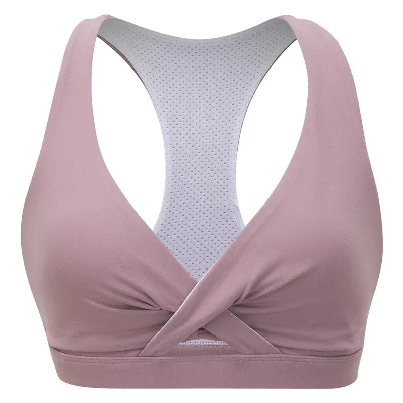 Stylish Backless Training Stretch Sports Bra