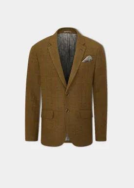 Surrey Tweed Lined Blazer In Moor - Regular Fit