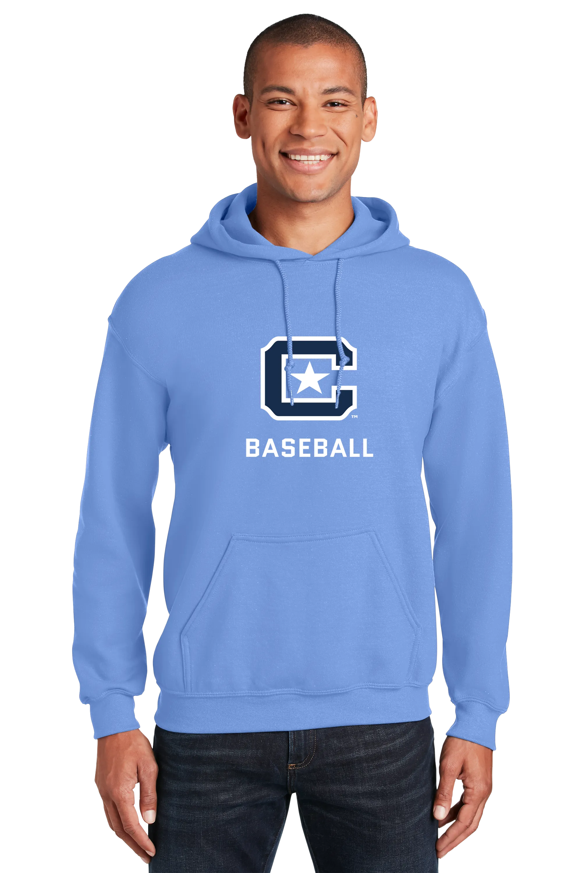 The Citadel Block C Star logo, Sports - Baseball,  Heavy Blend™ Hooded Unisex Sweatshirt