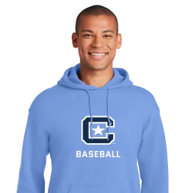 The Citadel Block C Star logo, Sports - Baseball,  Heavy Blend™ Hooded Unisex Sweatshirt