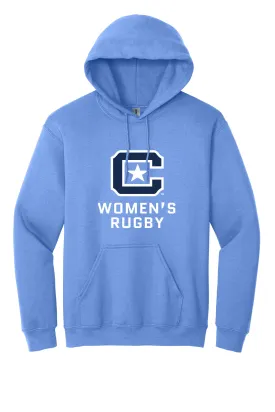 The Citadel Block C Star logo, Sports - Women's Rugby,  Heavy Blend™ Hooded Unisex Sweatshirt