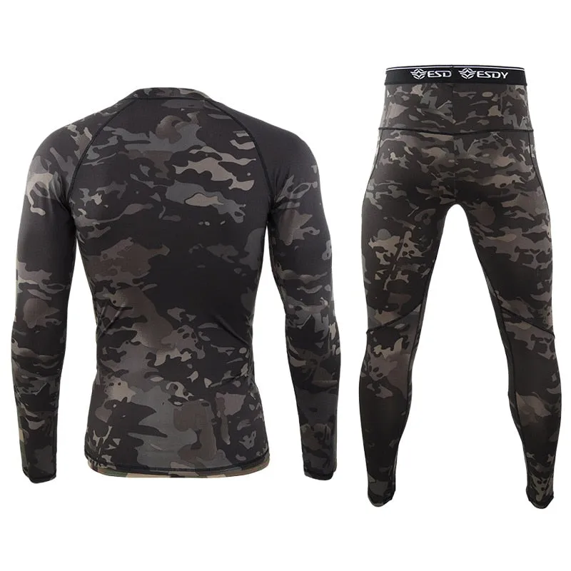 Thermal Underwear Base Layer Fleece Compression Quick Drying Sets