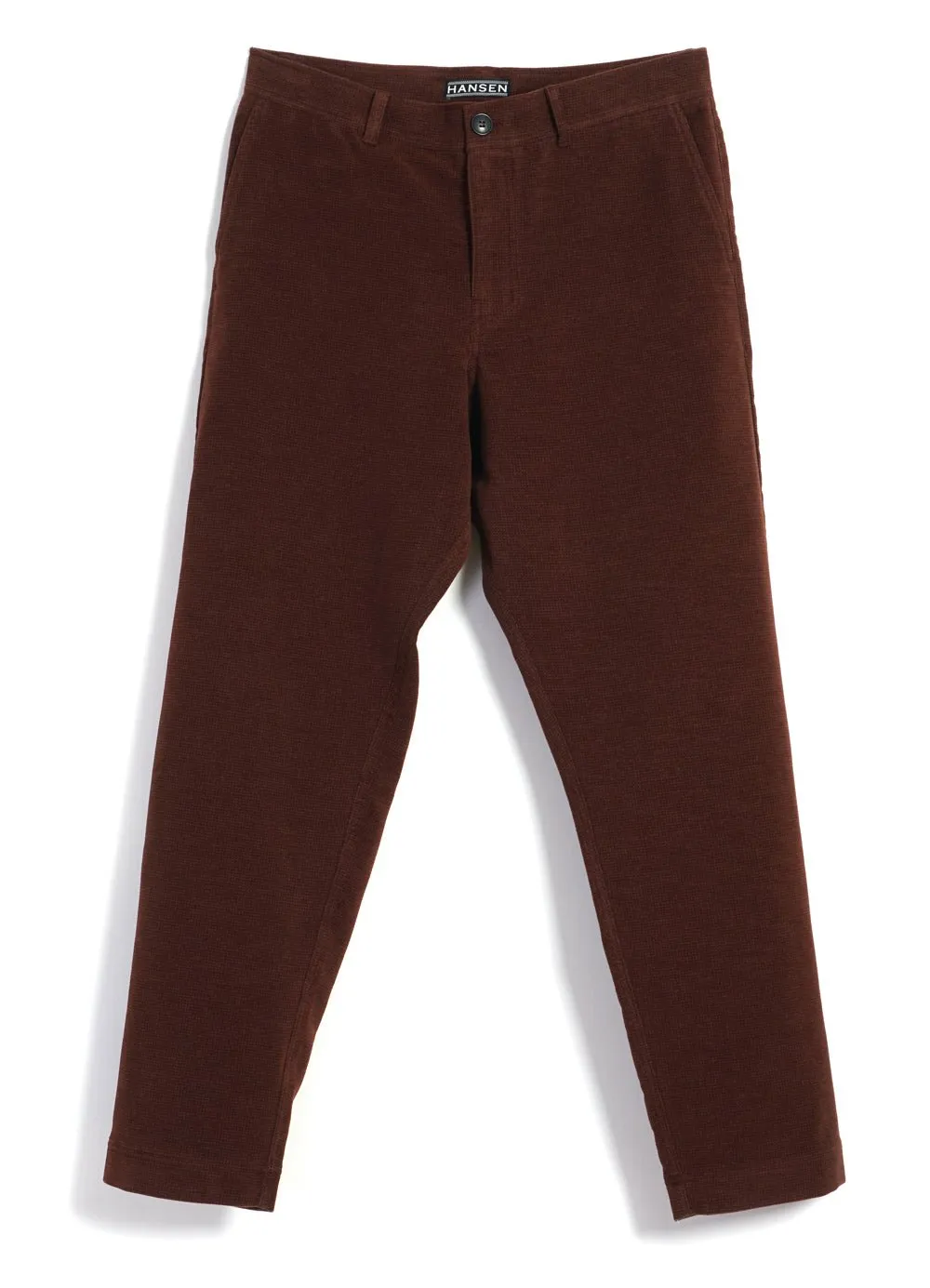 TYGE | Wide Cut Cropped Trousers | Ruby