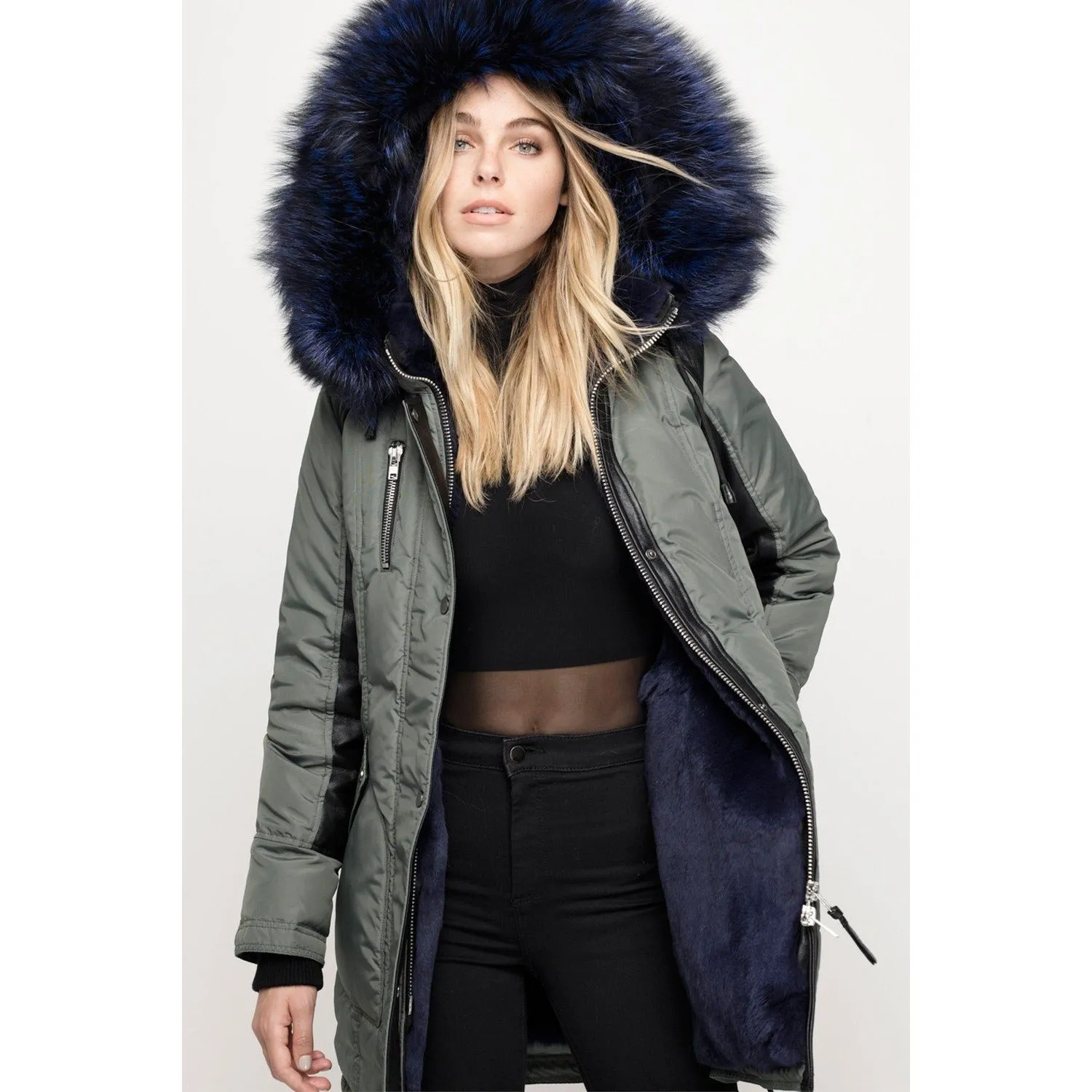 Women's Nicole Benisti Chelsea Coat - Military/Blue